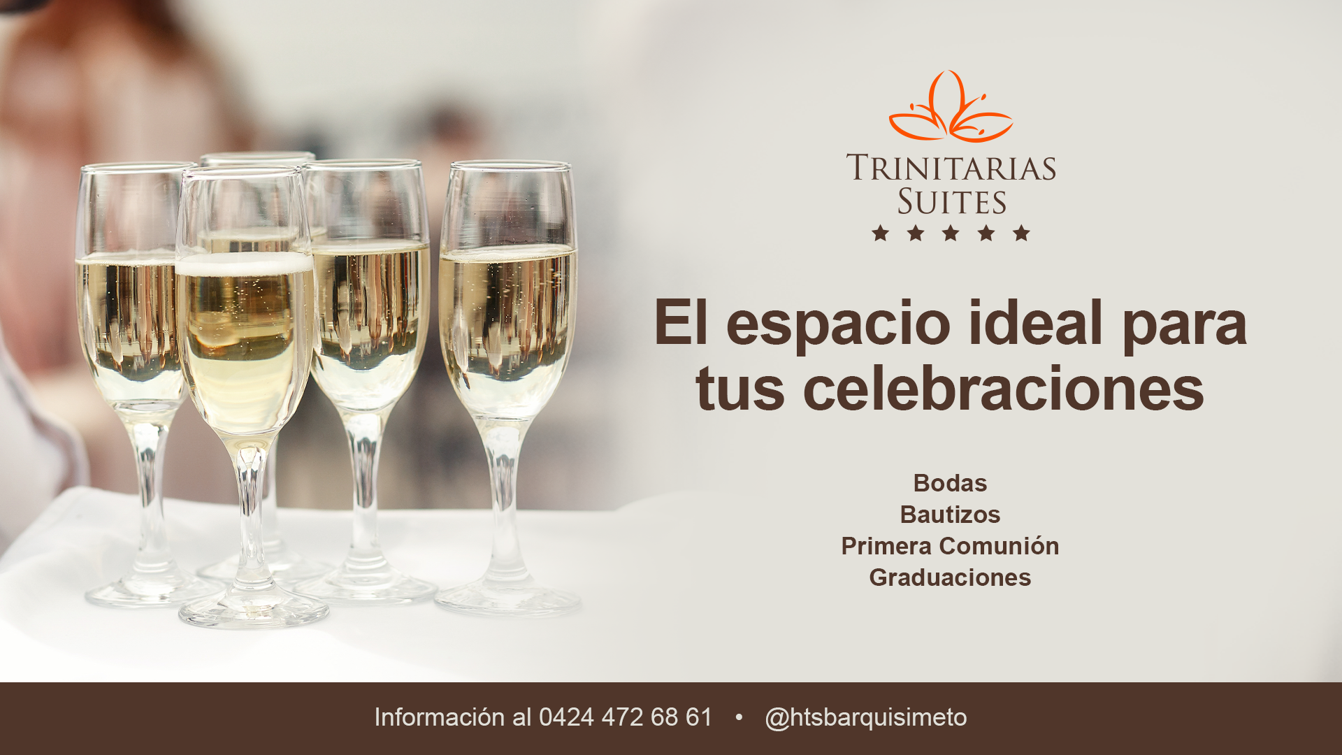 Tenemos el espacio ideal para tus celebraciones